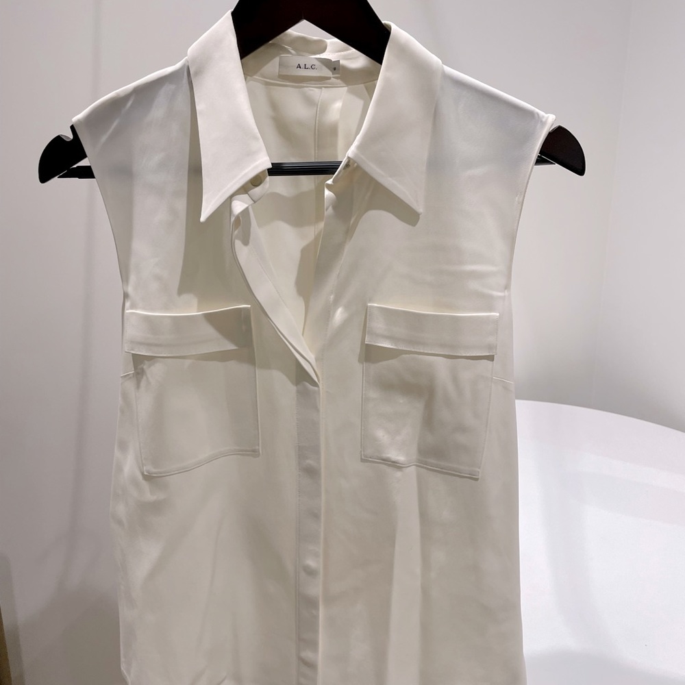 ALC sleeveless top open back size 8